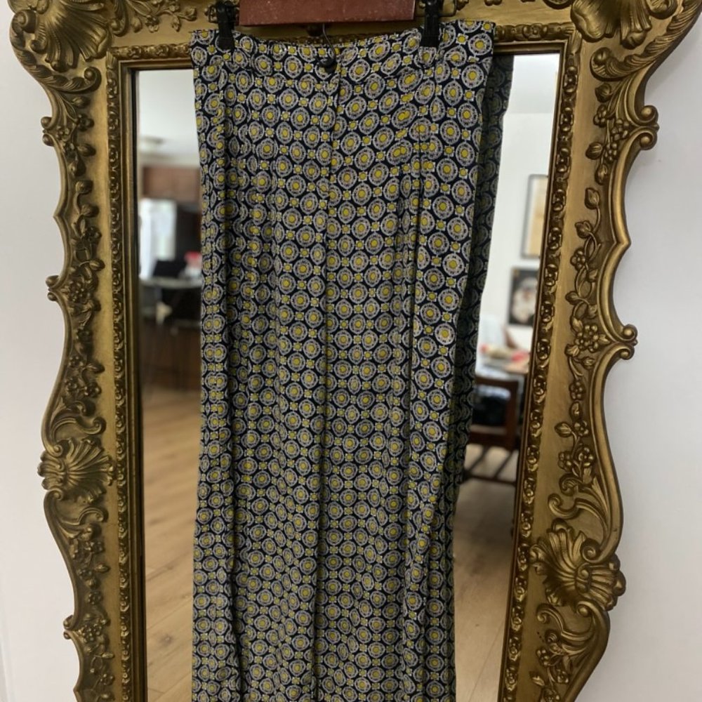 Bar III Pants Printed Wide Leg High Waisted Palazzo
